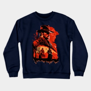 Red Dead Redemption 2 Crowboy T-shirt & Accessories gaming Gift ideas Crewneck Sweatshirt